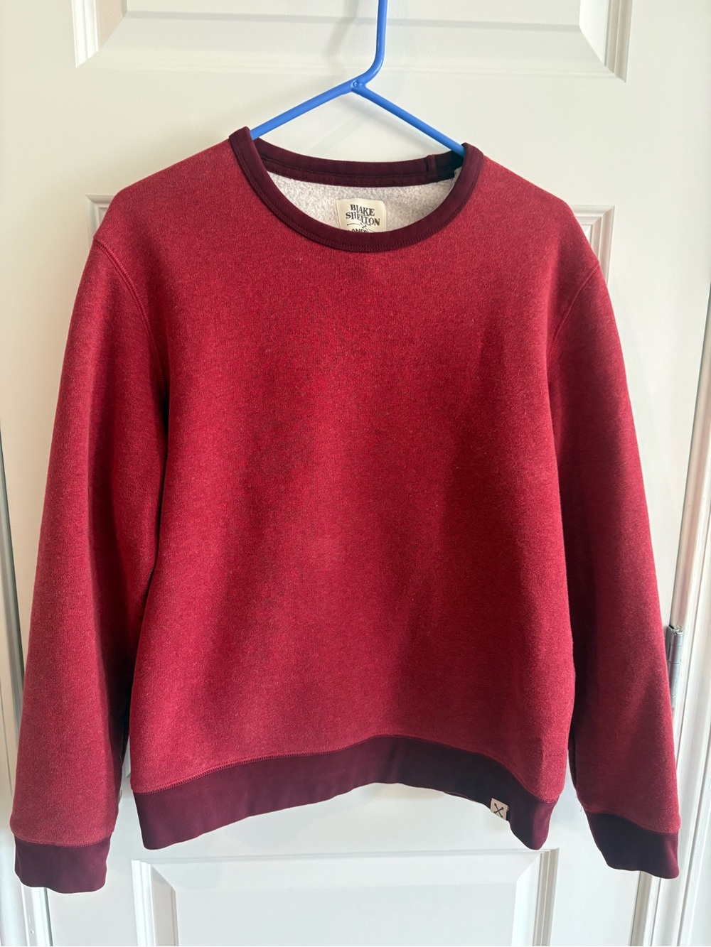 Lands' End Men's Burgundy Crewneck Sweater